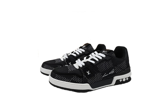 Louis Vuitton Trainer Black on Black Checkered - TruVybe Essentials