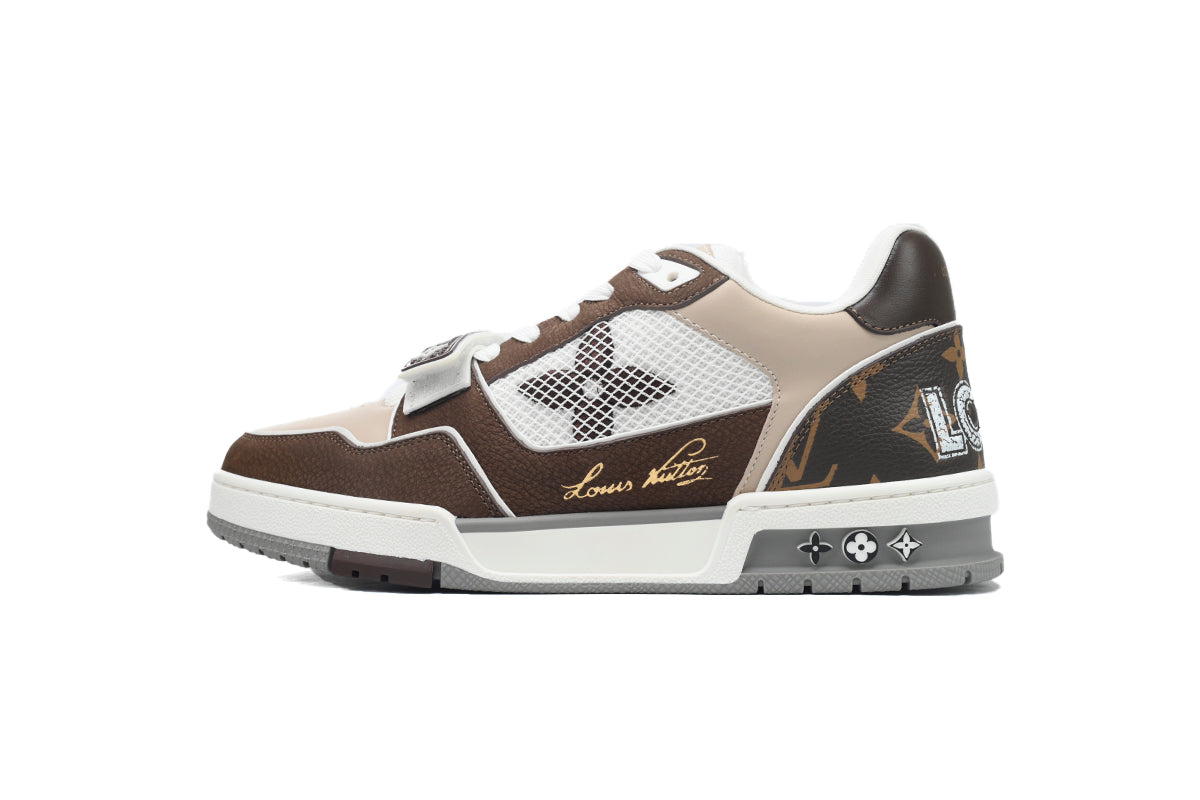 Louis Vuitton LV Trainer Velcro Strap Monogram Coffee - TruVybe Essentials