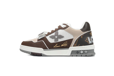 Louis Vuitton LV Trainer Velcro Strap Monogram Coffee - TruVybe Essentials