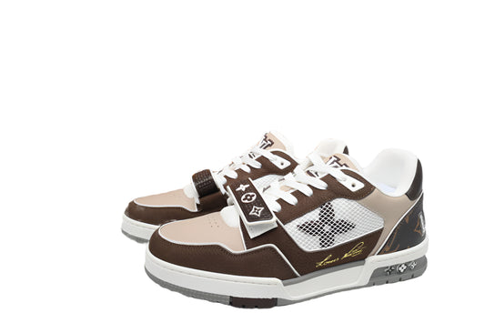 Louis Vuitton LV Trainer Velcro Strap Monogram Coffee - TruVybe Essentials