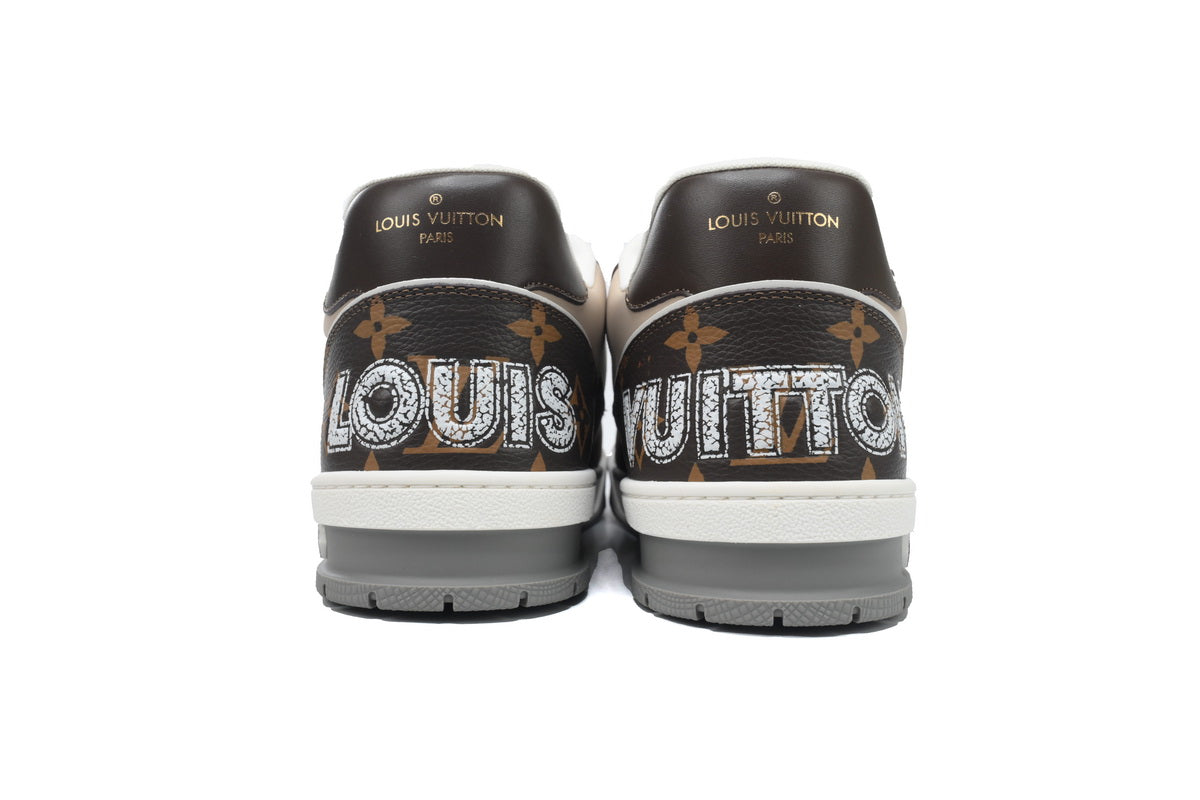 Louis Vuitton LV Trainer Velcro Strap Monogram Coffee - TruVybe Essentials
