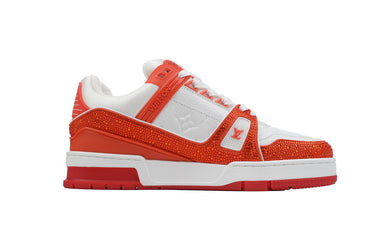 Louis Vuitton LV Trainer White / Red Swarovski - TruVybe Essentials