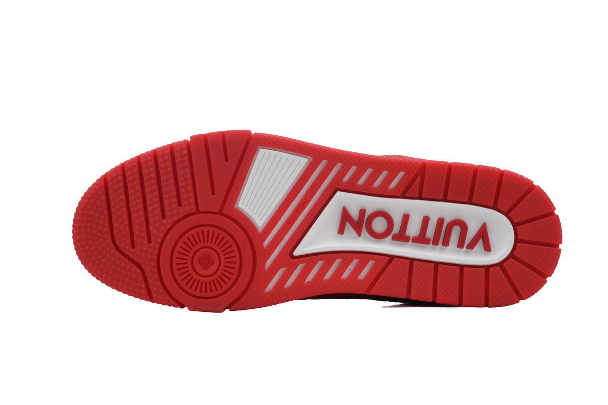 Louis Vuitton LV Trainer White / Red Swarovski - TruVybe Essentials