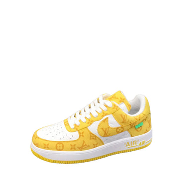 Louis Vuitton Nike Air Force 1 Low By Virgil Abloh White Yellow - TruVybe Essentials