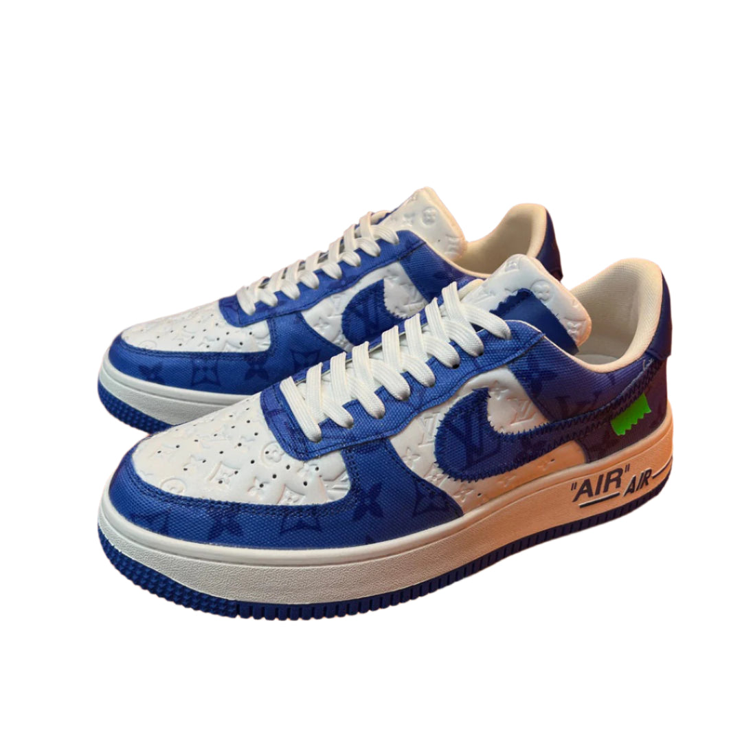Louis Vuitton Nike Air Force 1 Low By Virgil Abloh White Royal - TruVybe Essentials