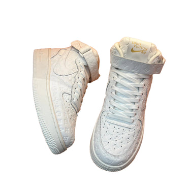Louis Vuitton Nike Air Force 1 Mid By Virgil Abloh White - TruVybe Essentials