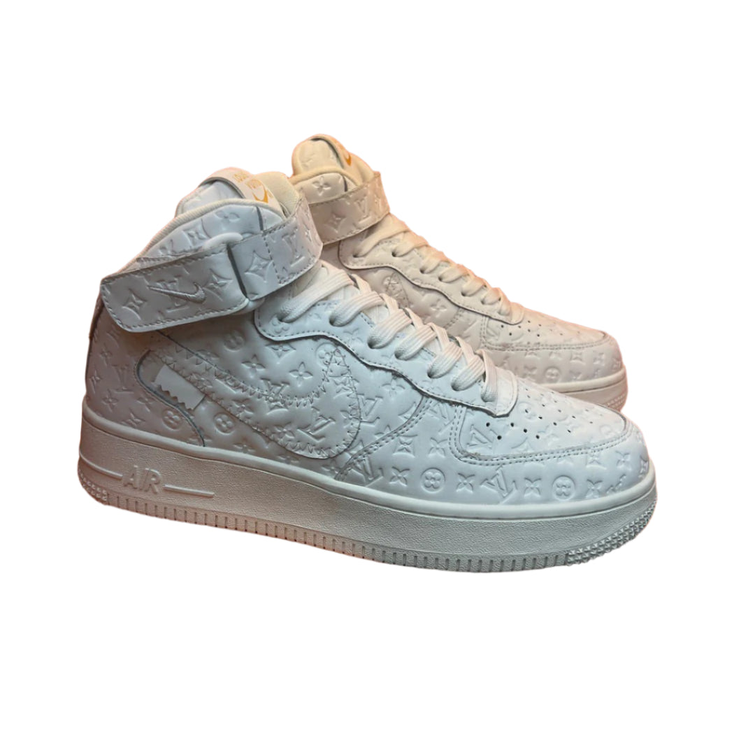 Louis Vuitton Nike Air Force 1 Mid By Virgil Abloh White - TruVybe Essentials