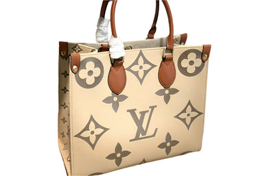 Louis Vuitton OnTheGo MM Cream/Beige Purse. - TruVybe Essentials