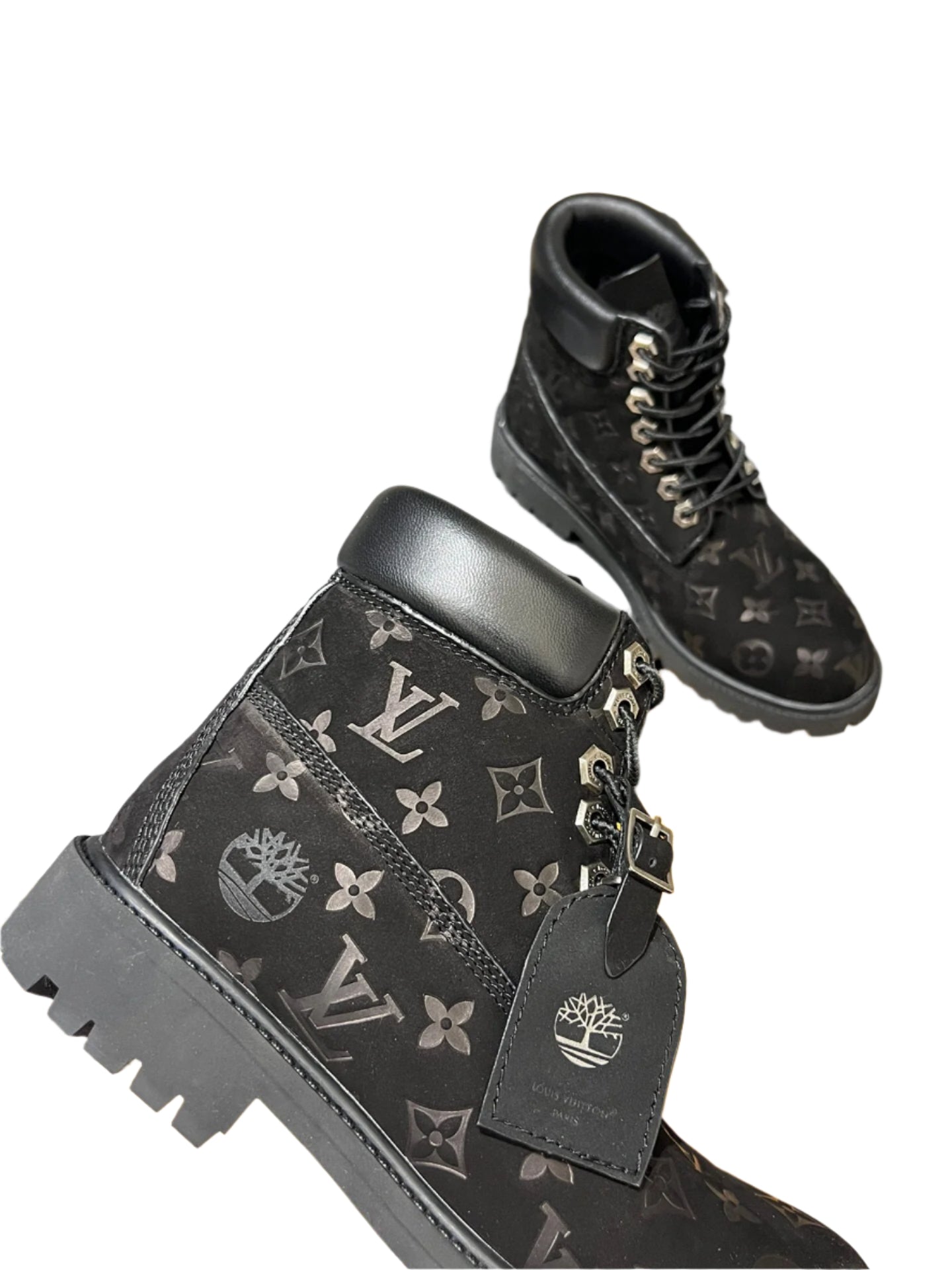 Louis Vuitton x Timberland 6" Ankle Boot Black Monogram - TruVybe Essentials