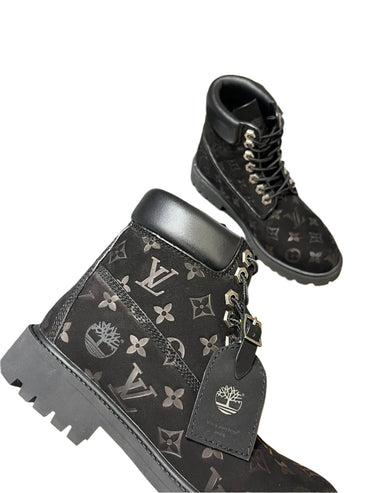Louis Vuitton x Timberland 6" Ankle Boot Black Monogram - TruVybe Essentials