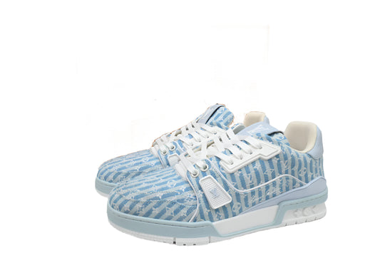 Louis Vuitton Trainer Blue Stripe Monogram - TruVybe Essentials