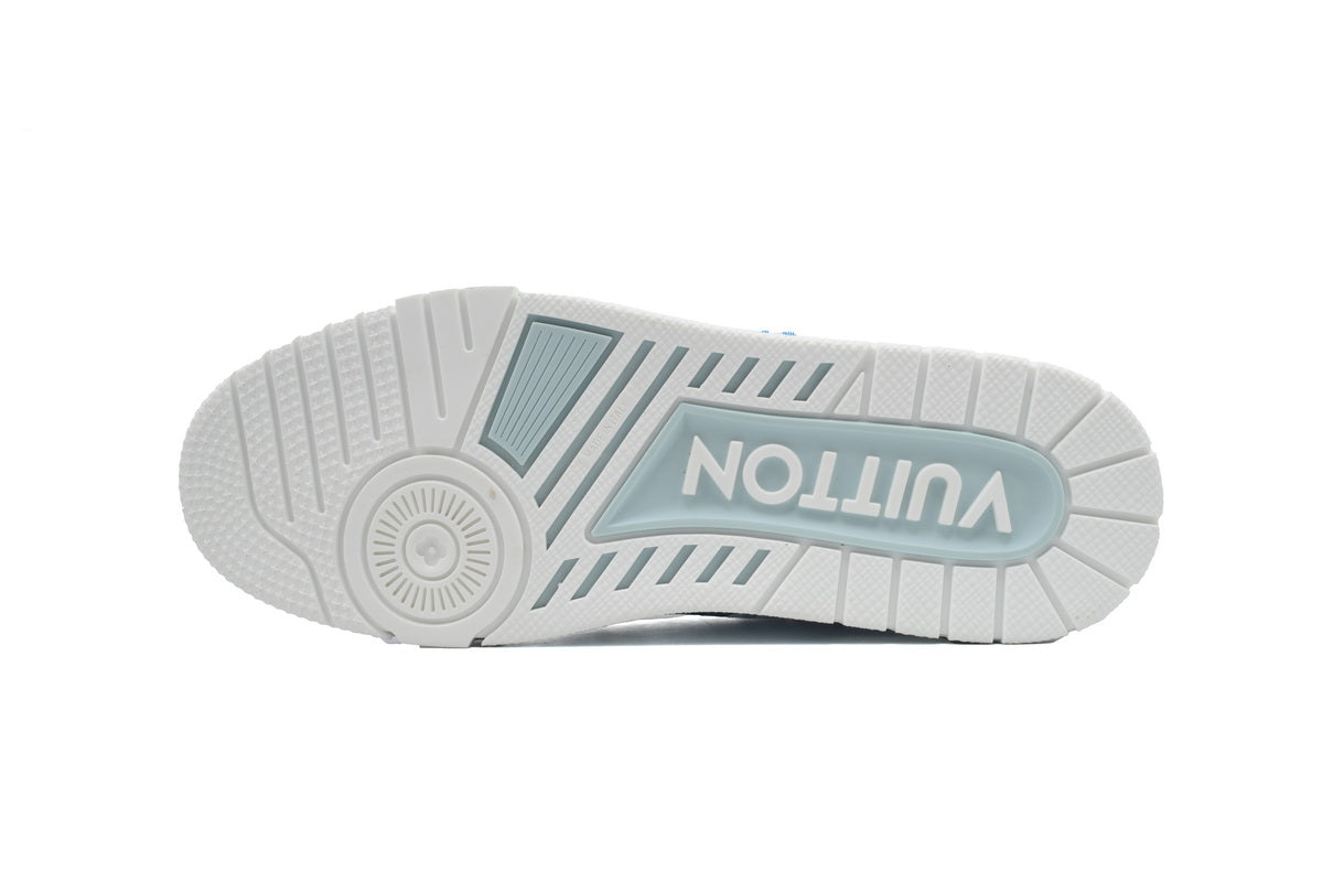 Louis Vuitton Trainer Blue Stripe Monogram - TruVybe Essentials