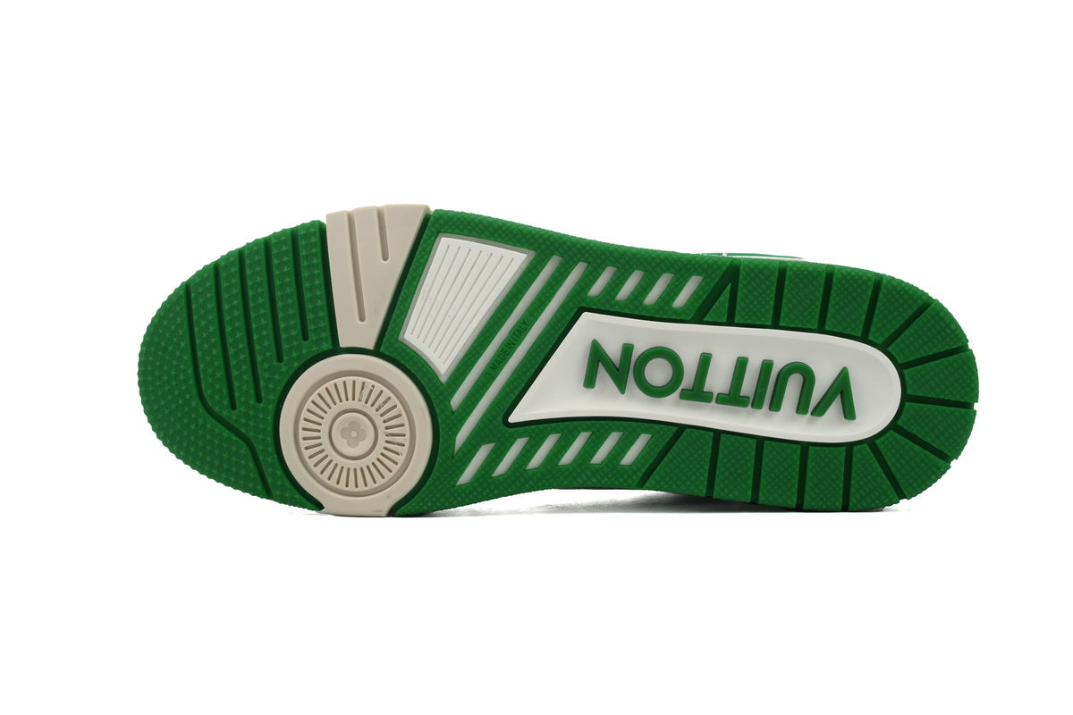 Louis Vuitton Trainer GreenTextile Monogram - TruVybe Essentials