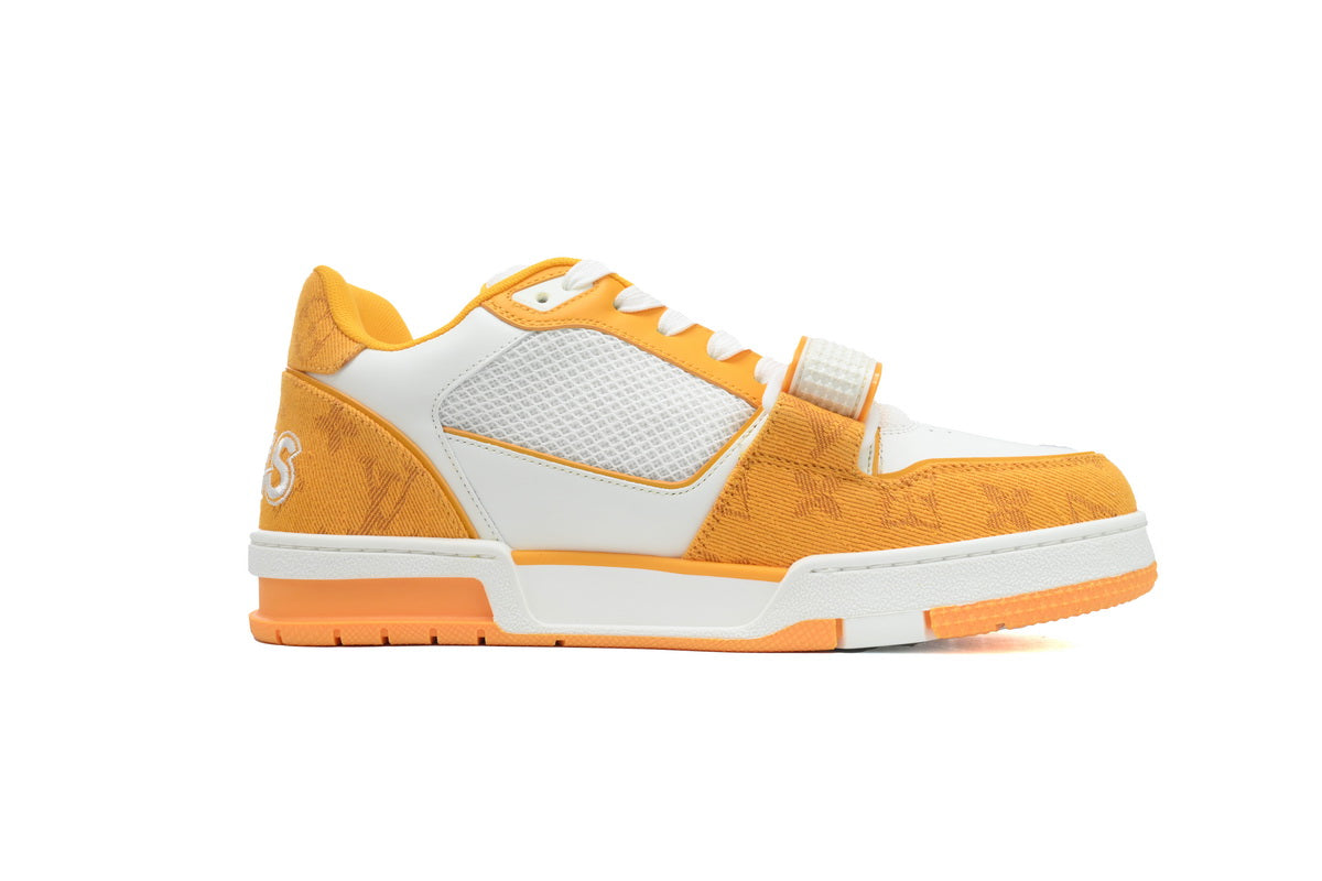 Louis Vuitton Trainer Monogram Denim Yellow - TruVybe Essentials