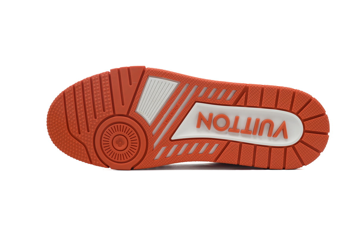 Louis Vuitton Trainer White Orange - TruVybe Essentials