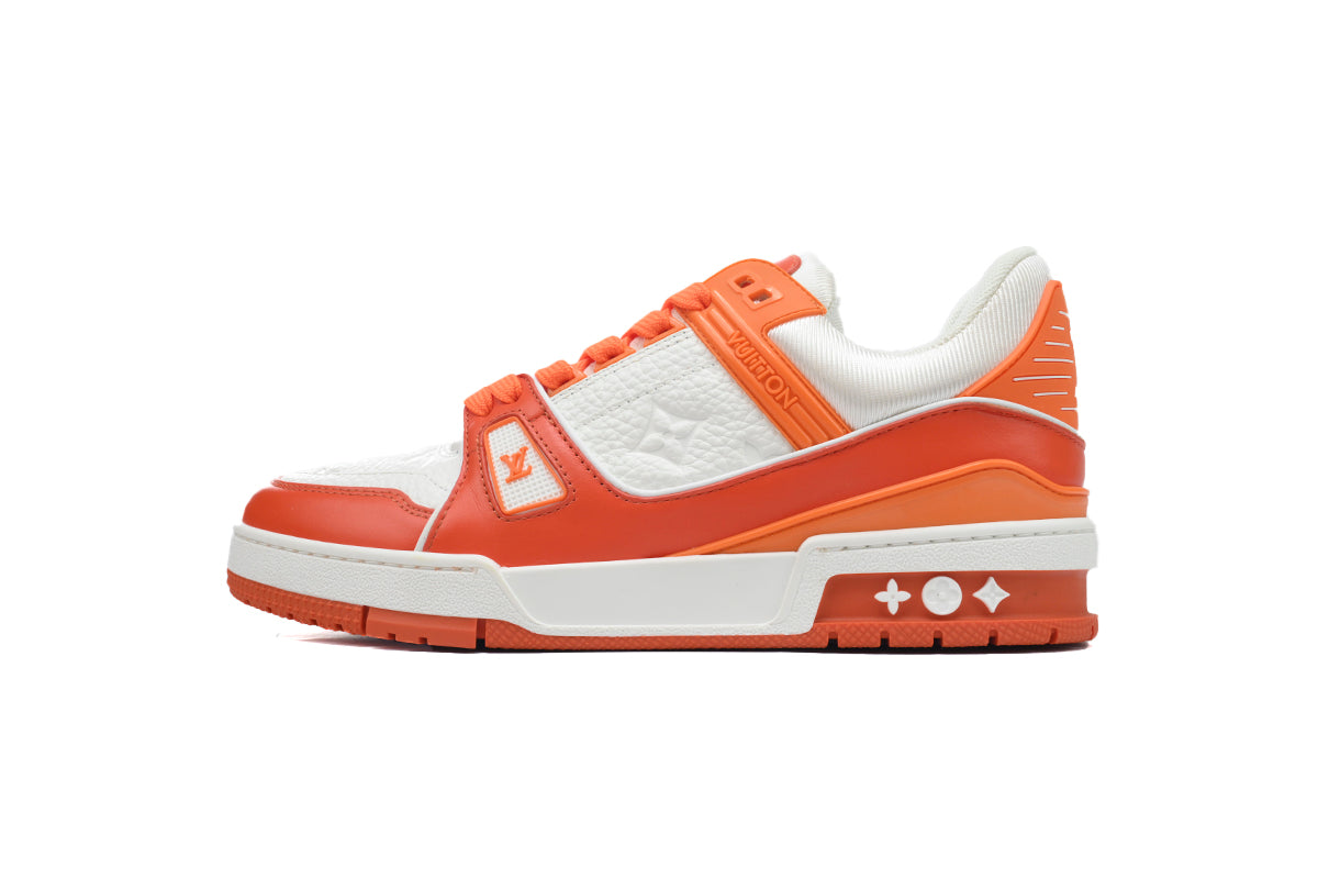 Louis Vuitton Trainer White Orange - TruVybe Essentials