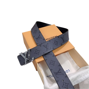 Louis VuittonBlack LV Calf leather Belt - TruVybe Essentials