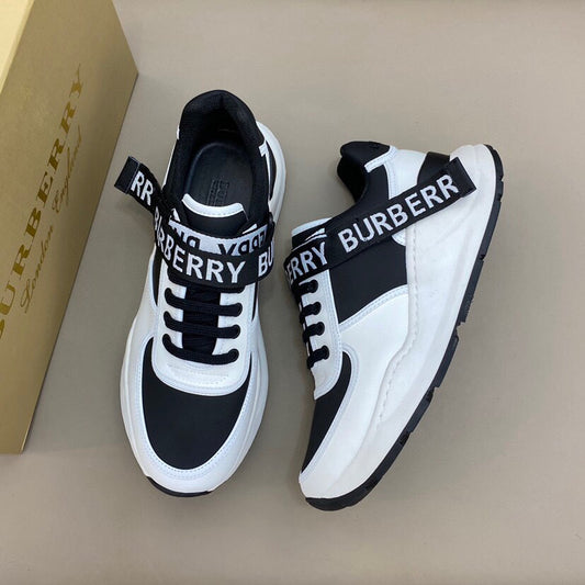 Burberry Ronnie Lace Up Black White Logo - TruVybe Essentials