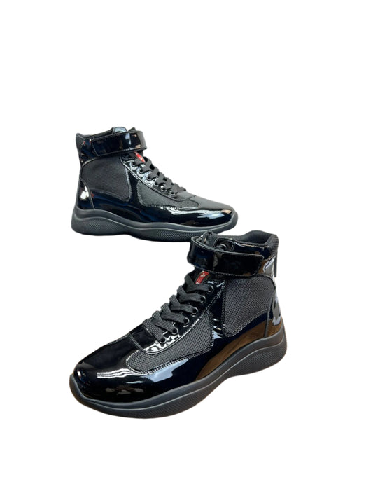 PRADA America's Cup Bike High Top Sneaker Boot Nero - TruVybe Essentials