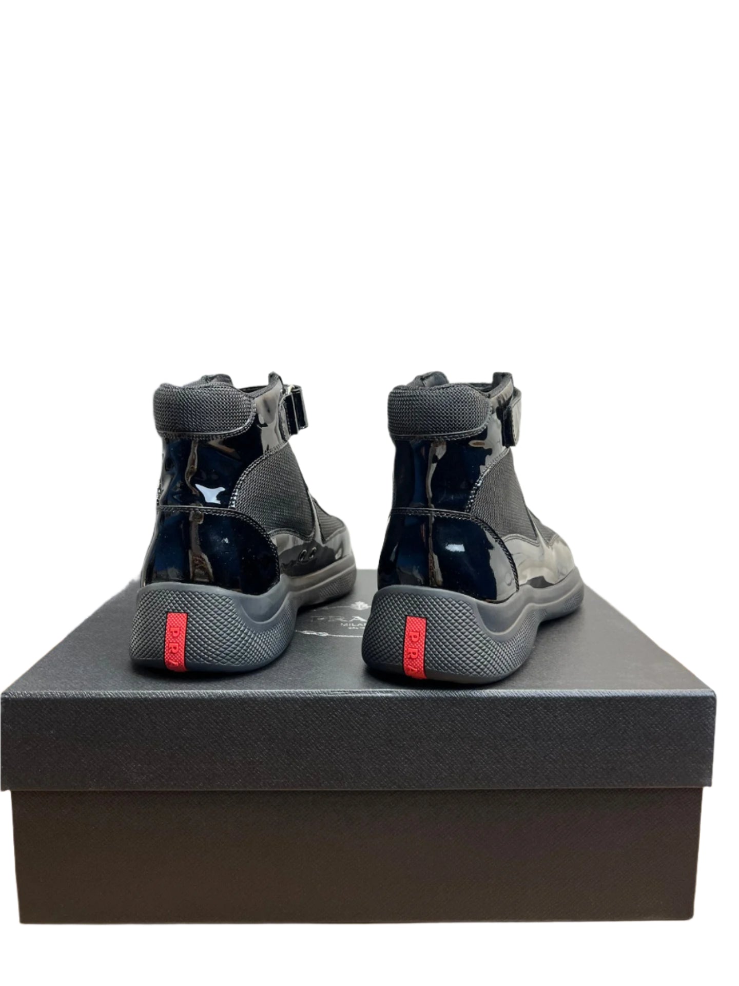PRADA America's Cup Bike High Top Sneaker Boot Nero - TruVybe Essentials