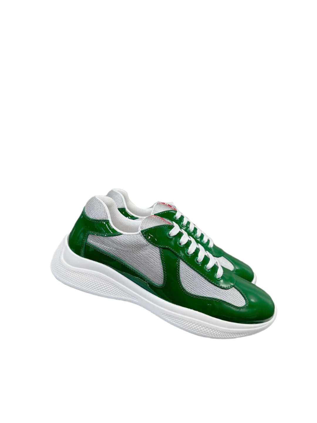 Prada America's Cup Sneakers Green/Silver - TruVybe Essentials