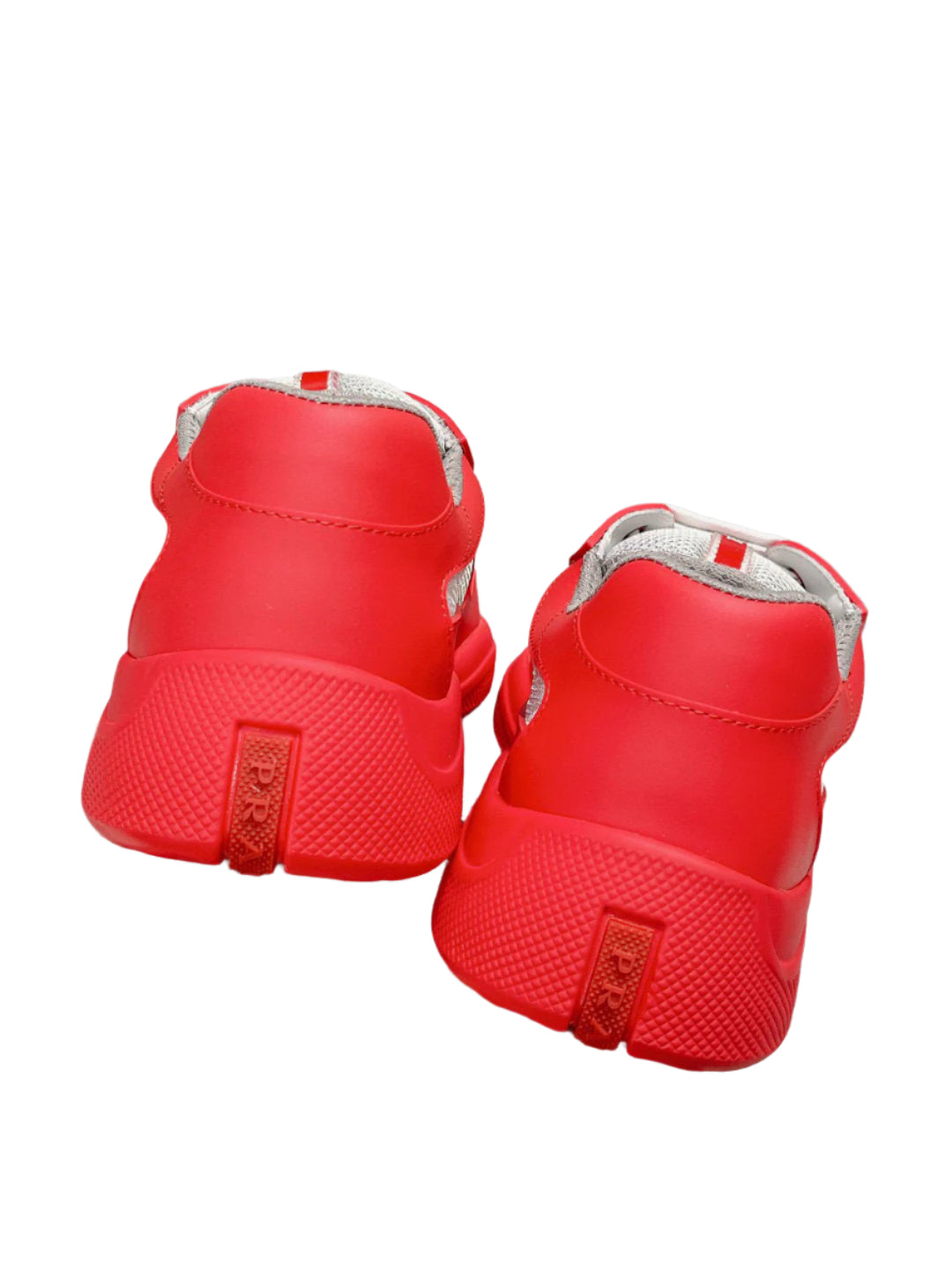 Prada Patent leather & Technical fabric Red  America's Cup sneakers - TruVybe Essentials