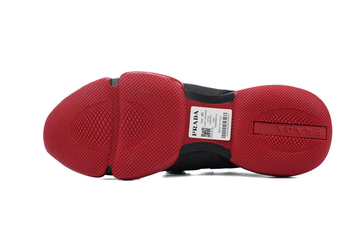 Prada Cloudbust  Sneakers Black and Red - TruVybe Essentials