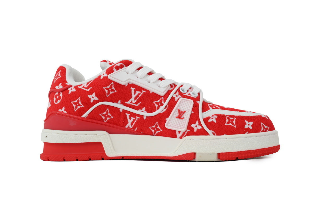 Trainer Sneaker – Red Textile