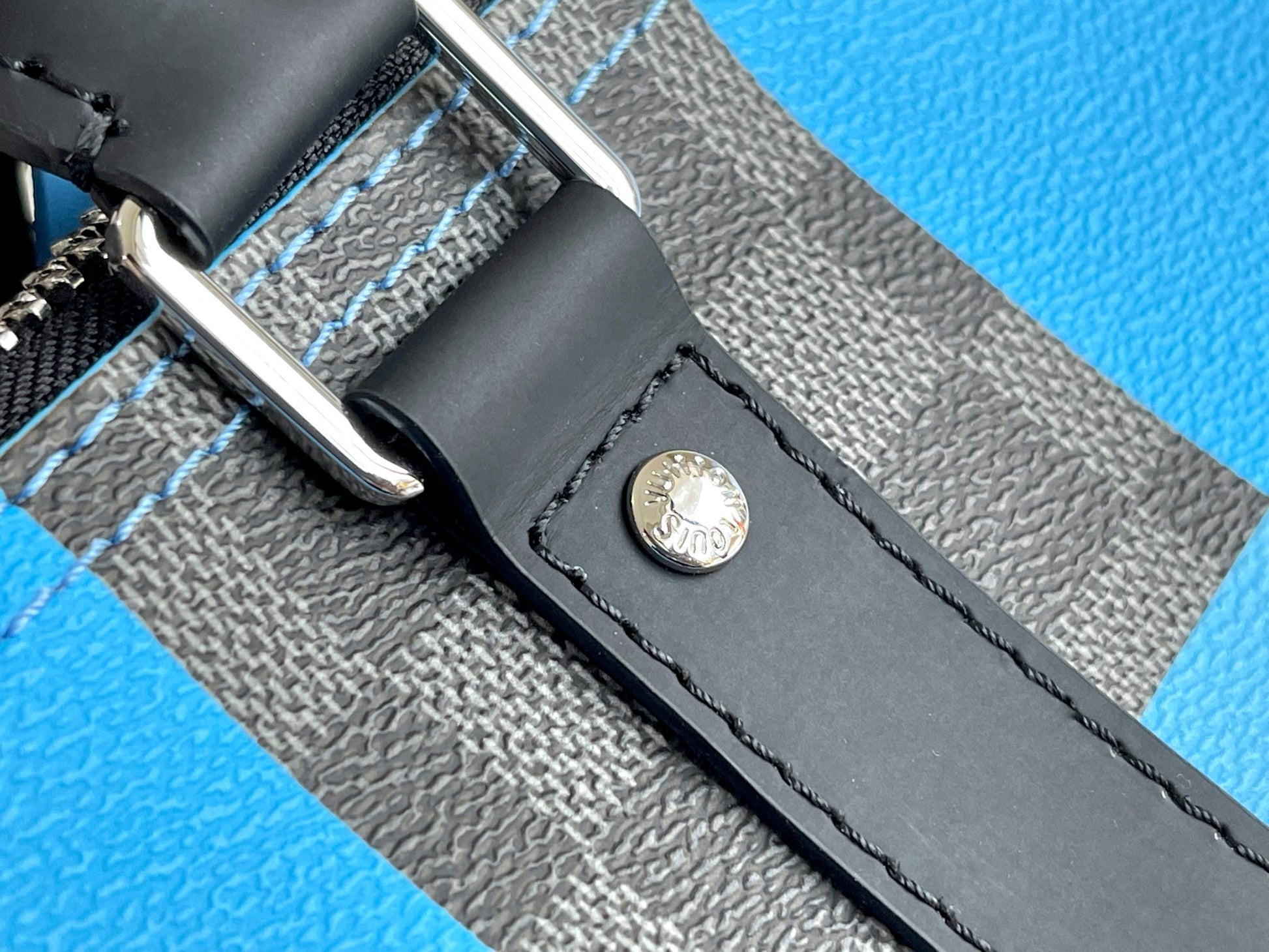 snap Keepall Bandouliere Bag Giant Damier Graphite Canvas 50 Duffle