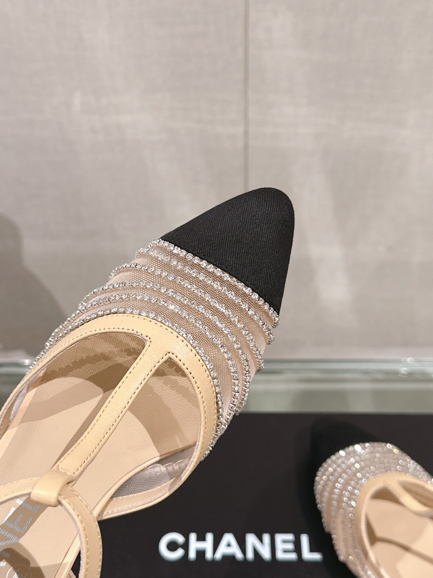 Elevate Your Style with Mesh Rhinestone High-Heeled Sandals - TruVybe Essentials