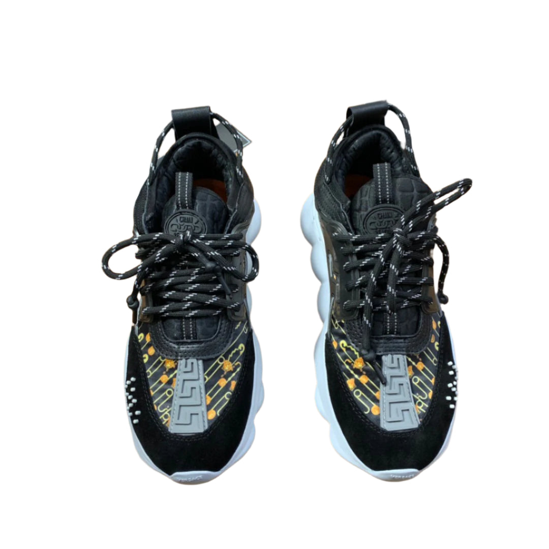Versace Chain Reaction  Rubber Sole Multi-Color Black/ Gold - TruVybe Essentials
