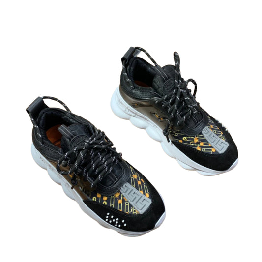 Versace Chain Reaction  Rubber Sole Multi-Color Black/ Gold - TruVybe Essentials