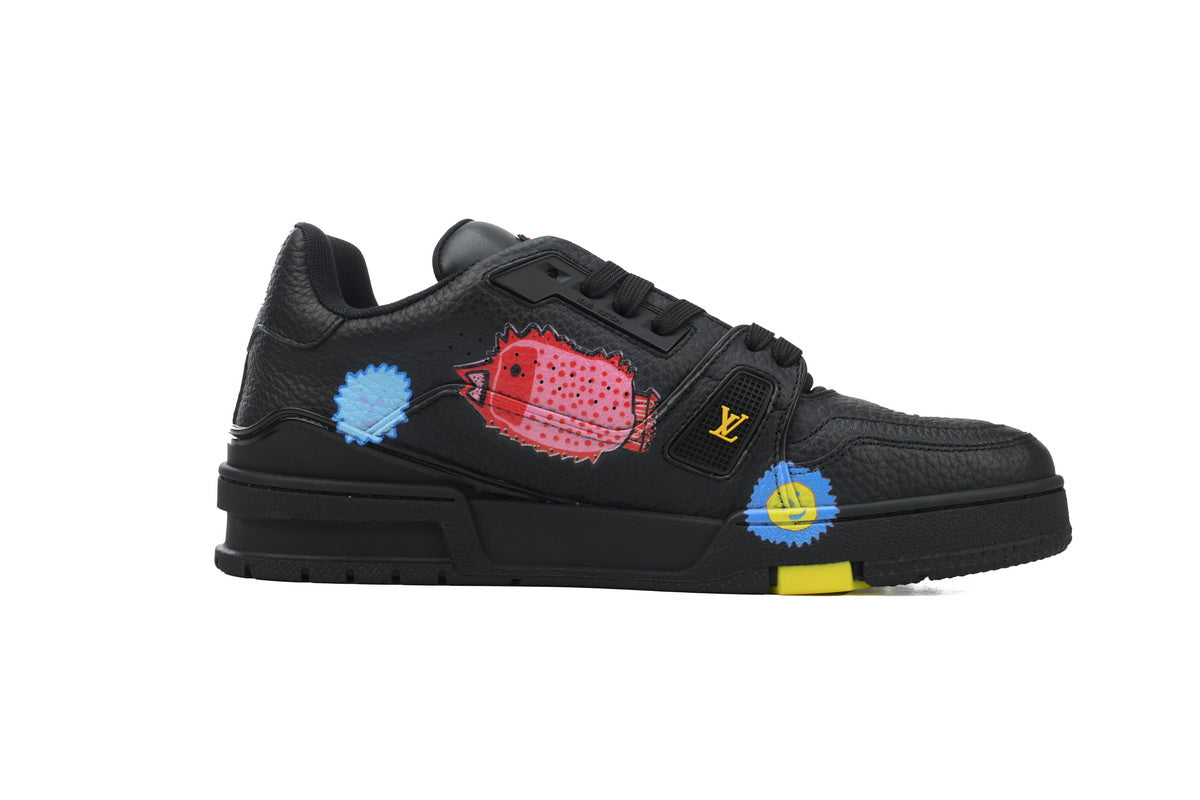 Yayoi Kusama x Louis Vuitton Trainer Black - TruVybe Essentials