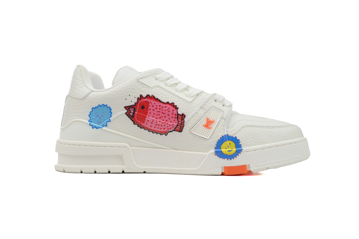Yayoi Kusama x Louis Vuitton Trainer White - TruVybe Essentials